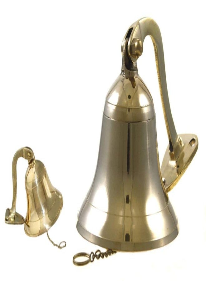 THOR INSTRUMENTS Brass Ship Nautical Wall Decor Bell 4 inches Rustic Vintage Home Decor Gifts - Image 2